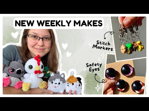 Видео: Новые плюшевые игрушки, маркеры для петель, безопасные глазки и многое другое! 🤩Мои еженедельные ...
