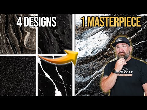 Видео: Каменное покрытие столешниц: 5 разных способов — увлекательный DIY