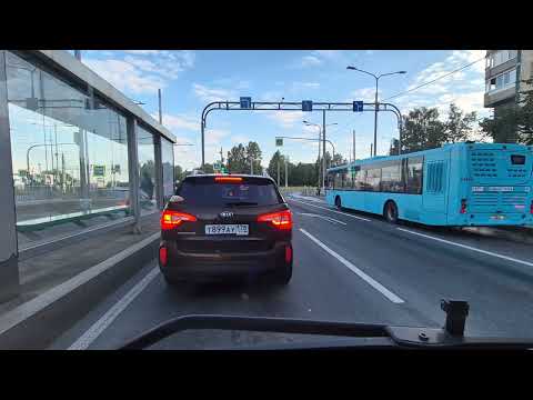 Видео: Санкт-Петербург, автобус 15 маршрут, от Белорусской до Восстания