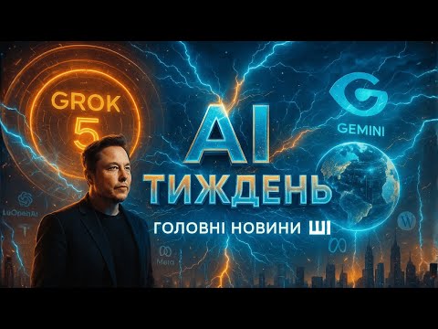 Видео: ШІ ВИБУХАЄ! 🤯 Grok 5, Sora, Gemini — підсумки тижня, які шокують світ!