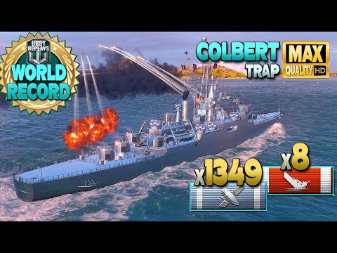 Видео: Новый интенсивный мировой рекорд Кольбера - World of Warships