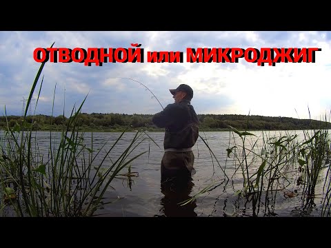 Видео: МИКРОДЖИГ против ОТВОДНОГО ПОВОДКА.. Важно поймать крупную рыбу. Рыбалка на спиннинг на ОКЕ.