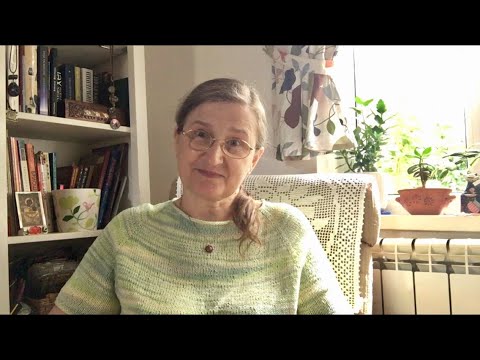 Видео: Летний Джемпер Хейворд Тётя Липа Примерка. Реглан Сверху спицами