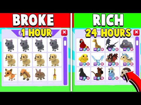 Видео: Челлендж *От нищеты до богатства* в Adopt Me!