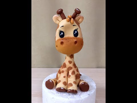 Видео: Жирафик ( мк жираф из мастики )( How to Make a Cute Fondant Giraffe). Танинторт