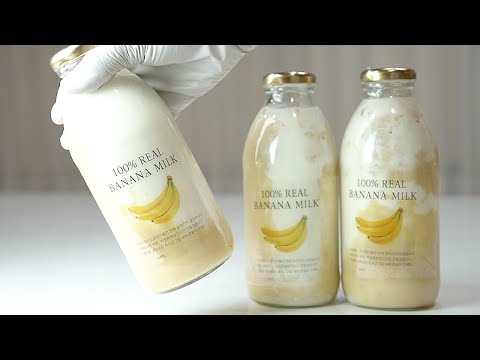 Видео: Korean Cafe :: Как приготовить вкусное настоящее банановое молоко / Рецепт