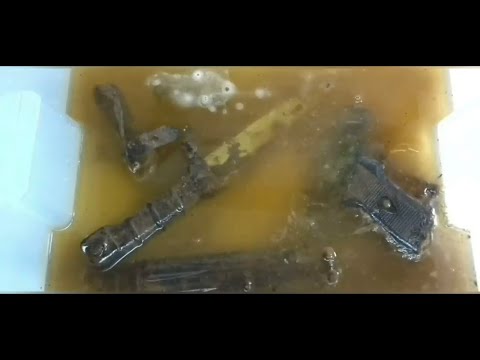 Видео: Восстановление находок из Москва-реки