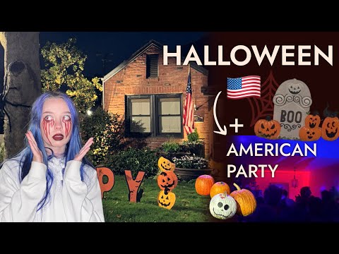 Видео: Мой первый ХЭЛЛОУИН в Америке👻🎃🇺🇸+ American Party