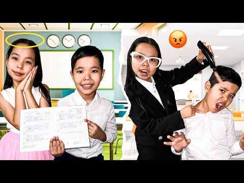Видео: ДОБРЫЙ И  ЗЛАЯ УЧИТЕЛЬНИЦА 😳👩🏻‍🏫/ЕКІ ТҮРЛІ МҰҒАЛІМ😲/АЛИХАННЫҢ ШАШЫН АЛЫП ТАСТАДЫ😳🫢