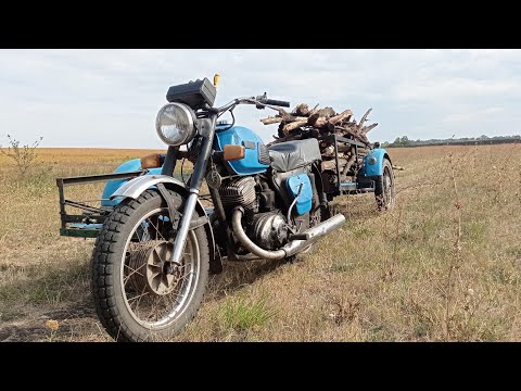 Видео: За дровами на Иж Планета с прицепом!