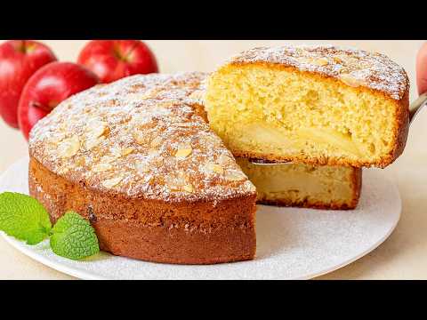 Видео: Нежный осенний ЯБЛОЧНЫЙ ПИРОГ с двумя яблоками! Этот рецепт искали все!