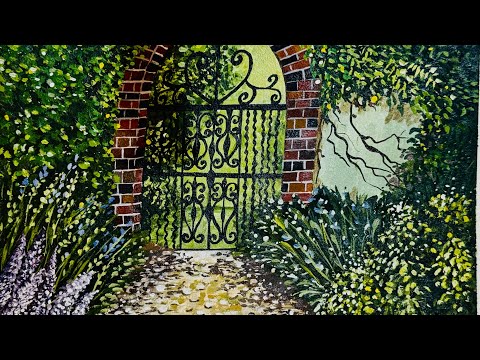 Видео: Я нарисовал садовую калитку, в которую хочется зайти.