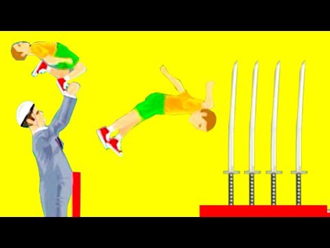 Видео: НИКТО НЕ ВЫЖИВЕТ! СКИНУЛ МЕЛКИХ НА ОСТРЫЕ МЕЧИ! САМЫЙ УГАРНЫЙ УРОВЕНЬ В ХЭППИ ВИЛС (Happy Wheels)