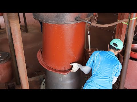 Видео: Удивительный процесс изготовления резиновой корзины.