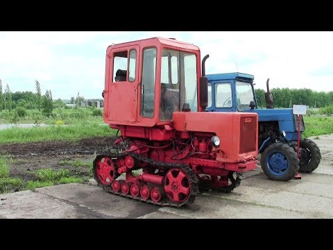 Видео: Свекловичный трактор Т-70СМ на узких гусеницах и ЛТЗ-60