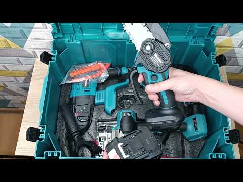 Видео: Набор аккумуляторного инструмента 6в1