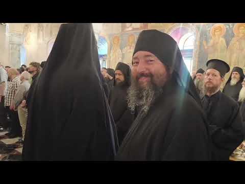 Видео: СВ.Гора Афон Праздник в монастыре Филофей!Спаси Господи о.Георгию.