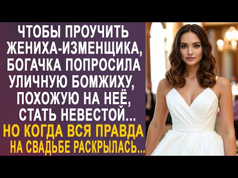 Видео: Чтобы проучить жениха, богачка попросила бомжиху, похожую на неё, стать невестой на свадьбе...