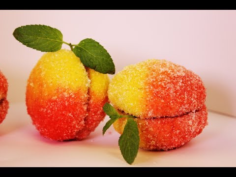 Видео: Пирожное Персики Вкус как в Детстве / Рецепт Очень Лёгкий / Peach Cookies