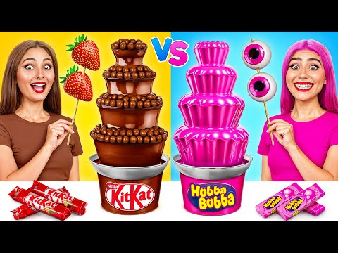 Видео: Шоколадный Фонтан Челлендж | Смешные Челленджи c Jelly DO Challenge