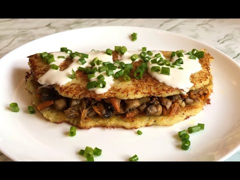 Видео: Фантастически Вкусные Драники с Грибами (Очень Просто и Быстро) / Potato Pancakes / Пошаговый Рецепт