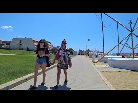 Видео: Walking in Obzor Summer Walk Bulgaria - Разходка в Обзор, България