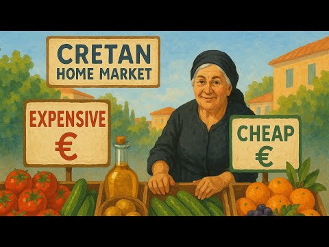 Видео: Гречесский домашний рынок. Дорого или дешево? #greek #santorini