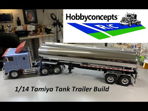 Видео: Сборка радиоуправляемого прицепа-цистерны Tamiya 1/14