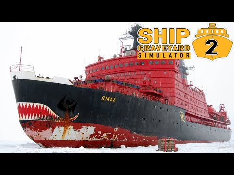 Видео: Кладбище Кораблей Распил Русского Атомного Ледокола - Steel Giants DLC - Ship Graveyard Simulator 2