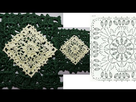 Видео: Квадратный мотив со схемой