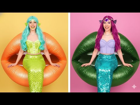 Видео: Подводное противостояние: Розовая vs Чёрная Русалка!