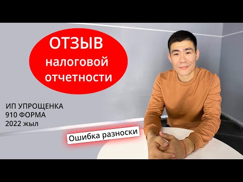 Видео: Отзыв налоговой отчетности ИП упрощенка 910 форма 2022 жыл