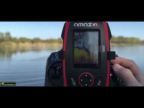 Видео: Отзыв на  топ продаж - AMAZIN FishFinder FF777-PRO-CWLS эхолот для прикормочного кораблика