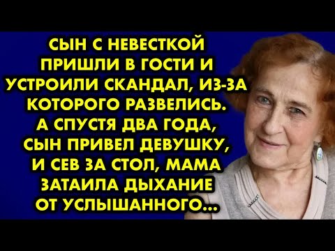 Видео: Сын с невесткой пришли в гости и устроили скандал, из-за которого развелись. А спустя два года сын