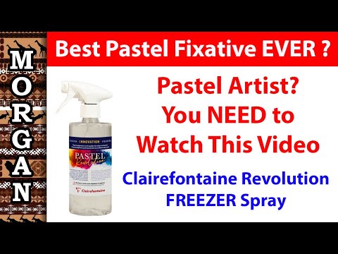 Видео: Лучший фиксатор для пастели. Замораживающий спрей? — Clairefontaine