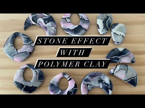 Видео: Мастер-класс по созданию эффекта камня с помощью полимерной глины / эффект акварели / техника мра...