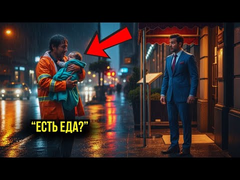 Видео: «Мне нужна еда», — сказал дворник с младенцем на руках, миллионер был в шоке...