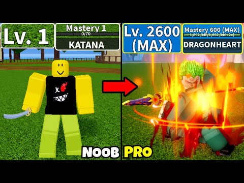 Видео: Побеждаем Blox Fruits всеми мечами! Уровень 0 и максимальный, от новичка до профессионала в Blox ...