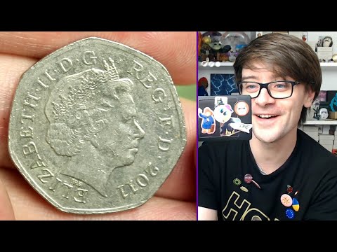 Видео: Это одна из самых редких монет номиналом 50 пенсов, которые вы можете найти!!! Сумка для охоты за...