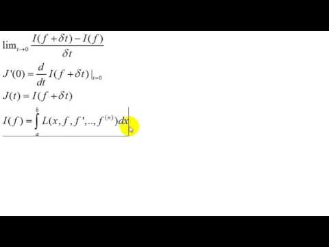 Видео: Основы вариационного исчисления | уравнение Эйлера Лагранжа | предварительные замечания