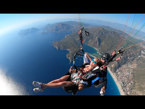Видео: Олюдениз - Полёт на параплане и ПАДЕНИЕ! Лучший Курорт Турции!