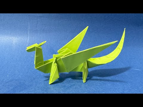 Видео: Как сделать бумажного дракона Легко оригами