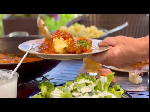 Видео: Рыба в ТОМАТНОМ СОУСЕ и просто Пюре Наслаждаться ЕДОЙ нужно УМЕТЬ и ЦЕНИТЬ❤️ ЭЛИНA