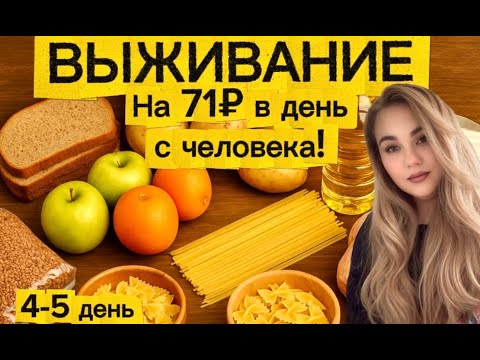 Видео: Выживаем на 2000₽ в неделю: 71₽ в день на человека | День 4-5💸  Экономное меню для всей семьи!