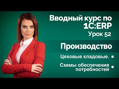 Видео: 1С:ERP Урок 52. Производство. Цеховые кладовые