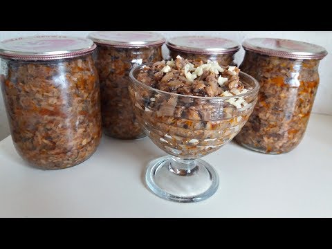 Видео: Грибная Икра на Зиму. Это Очень Вкусно и Просто. Салат из Грибов