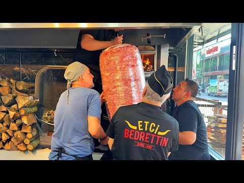 Видео: Этот ресторан мяса продает 50 тонн кебаба и донера каждый месяц! Турецкая уличная еда