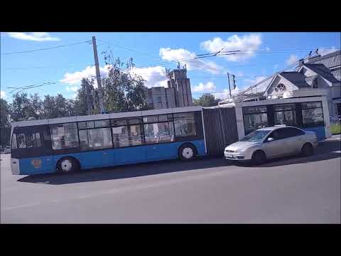 Видео: Дзержинск, Нижегородская область, троллейбус 5, Тролза-6206. 00 Мегаполис 084