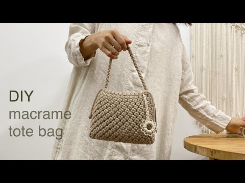 Видео: DIY | macrame tote bag | Сделай сам | сумка-тоут из макраме