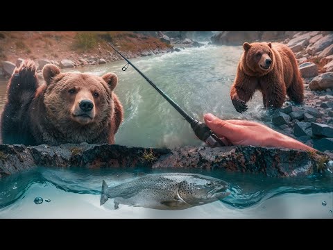 Видео: Рыбалка высоко в горах Абхазии-форель